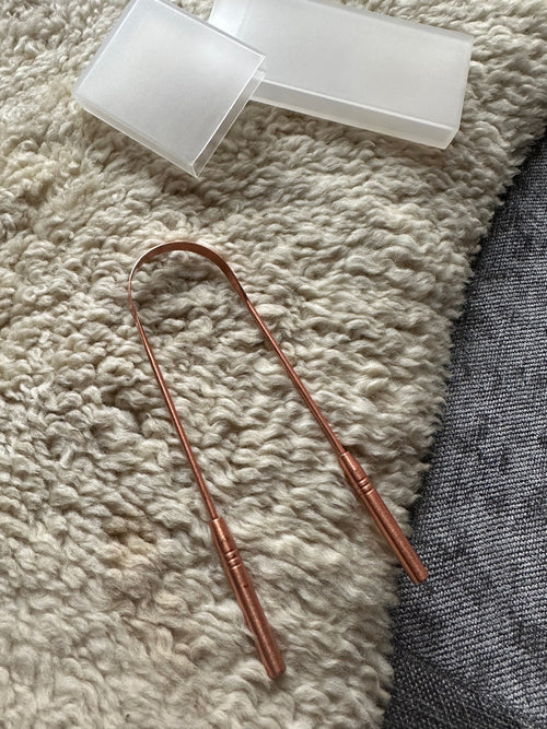 Copper tongue scraper 🧡